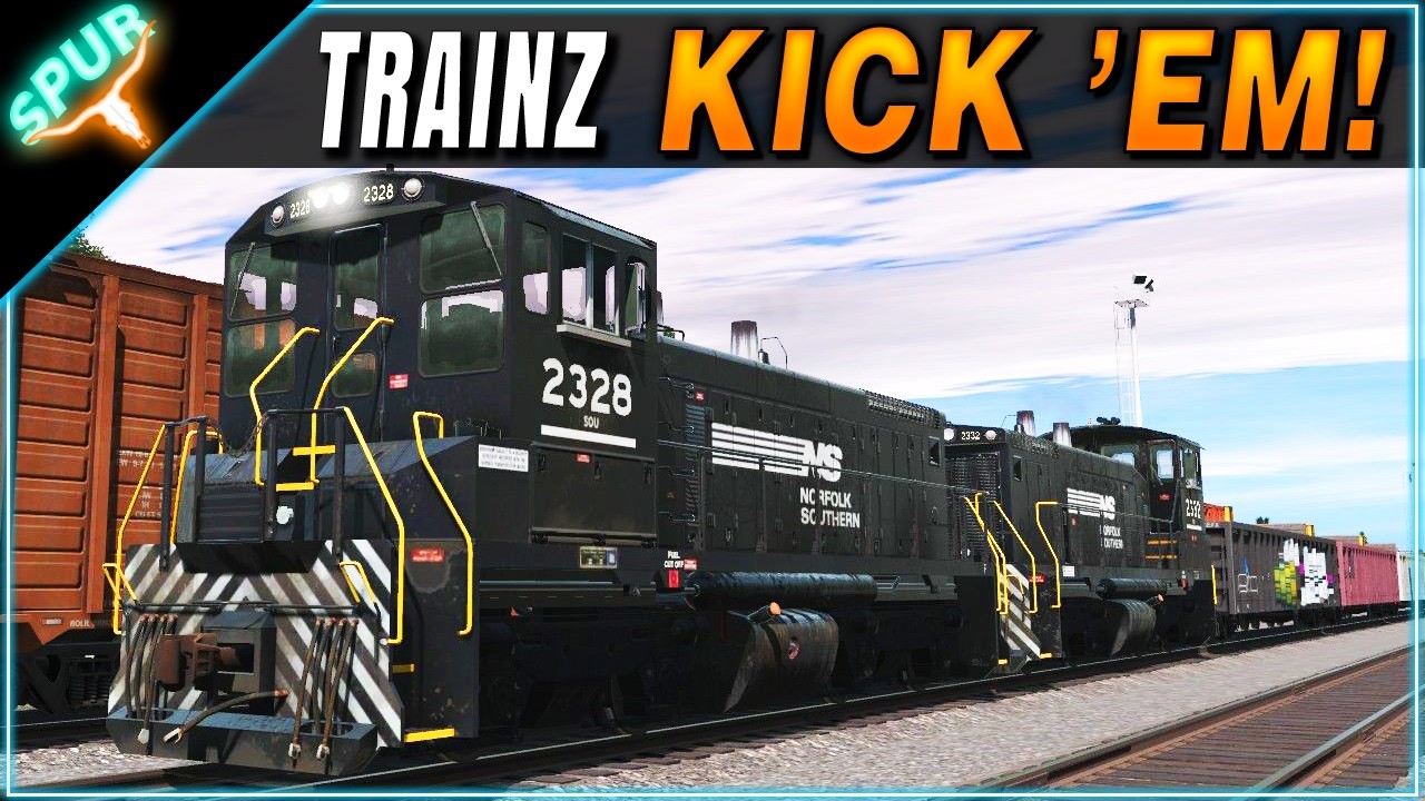 Безостановочная маневровая работа с двумя тепловозами NS SW1500 | Trainz 22