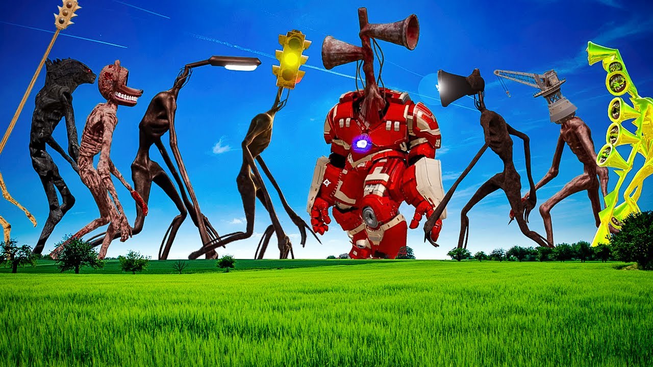 TEAM TRAFFIC LIGHT HEAD VS TEAM SIREN HEAD VS TEAM LIGHT HEAD (DOUBLE BATTLE)