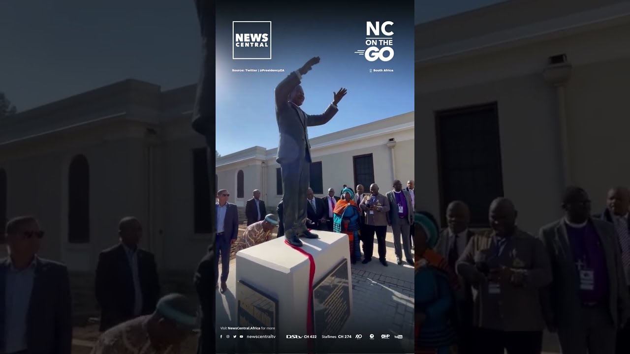WATCH: Unveiling of Former South African President Nelson Mandela's Statue