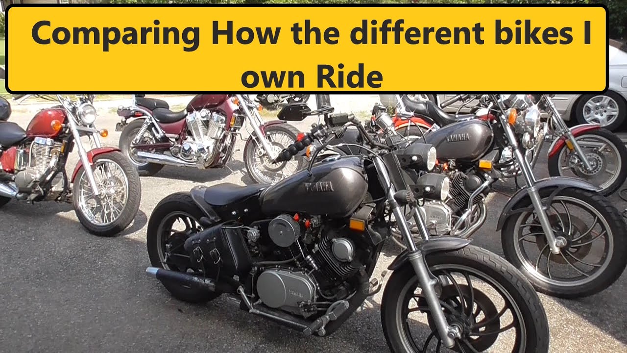 Motorcycle Ride Comparison for my different Bikes - Roughly the same conditions and riding effort