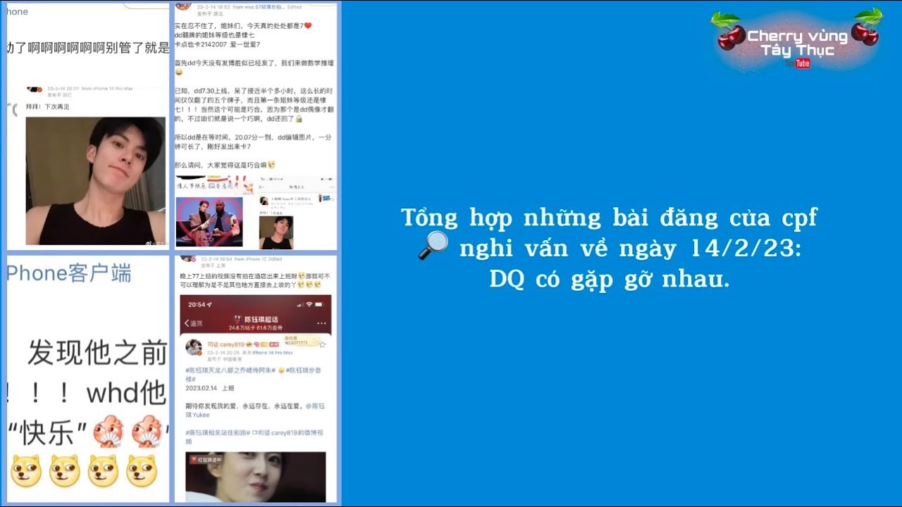 [ CPF 🔎 🍬 3  ] Vương Hạc Đệ Trần Ngọc Kỳ #DylanWang#YukeeChen