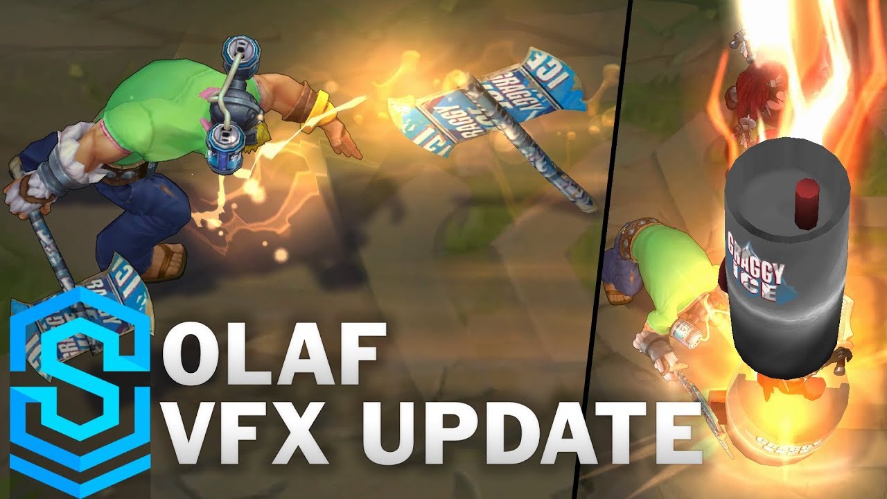 Olaf Visual Effect Update - All Skins Comparison | League Of Legends