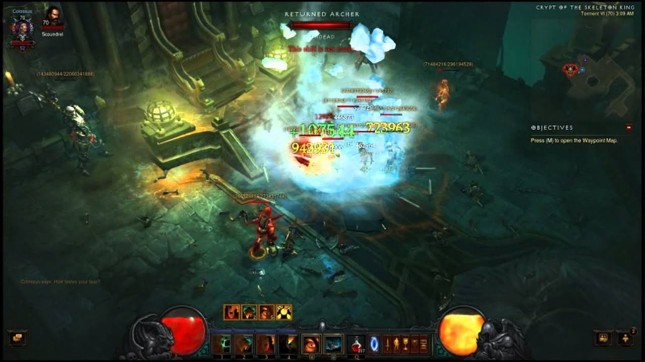 Killing bosses in Torment VI @ 300k DPS.