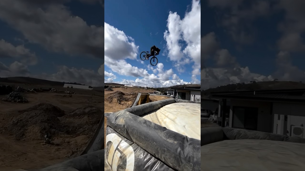 Send It Safer - DD Airbags #mtb #bmx #fmx #airbaglanding