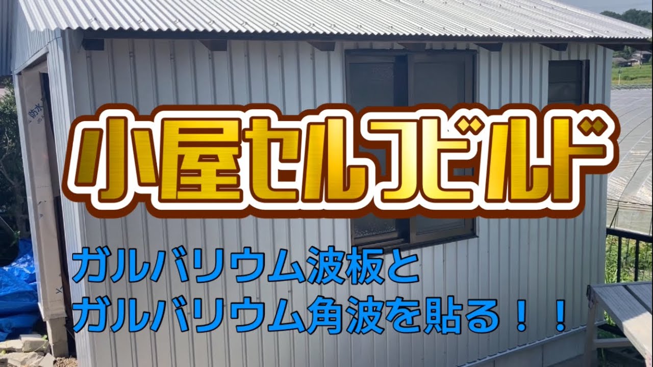【DIY】憧れの基地づくり⭐️屋根波板と外壁角波貼り