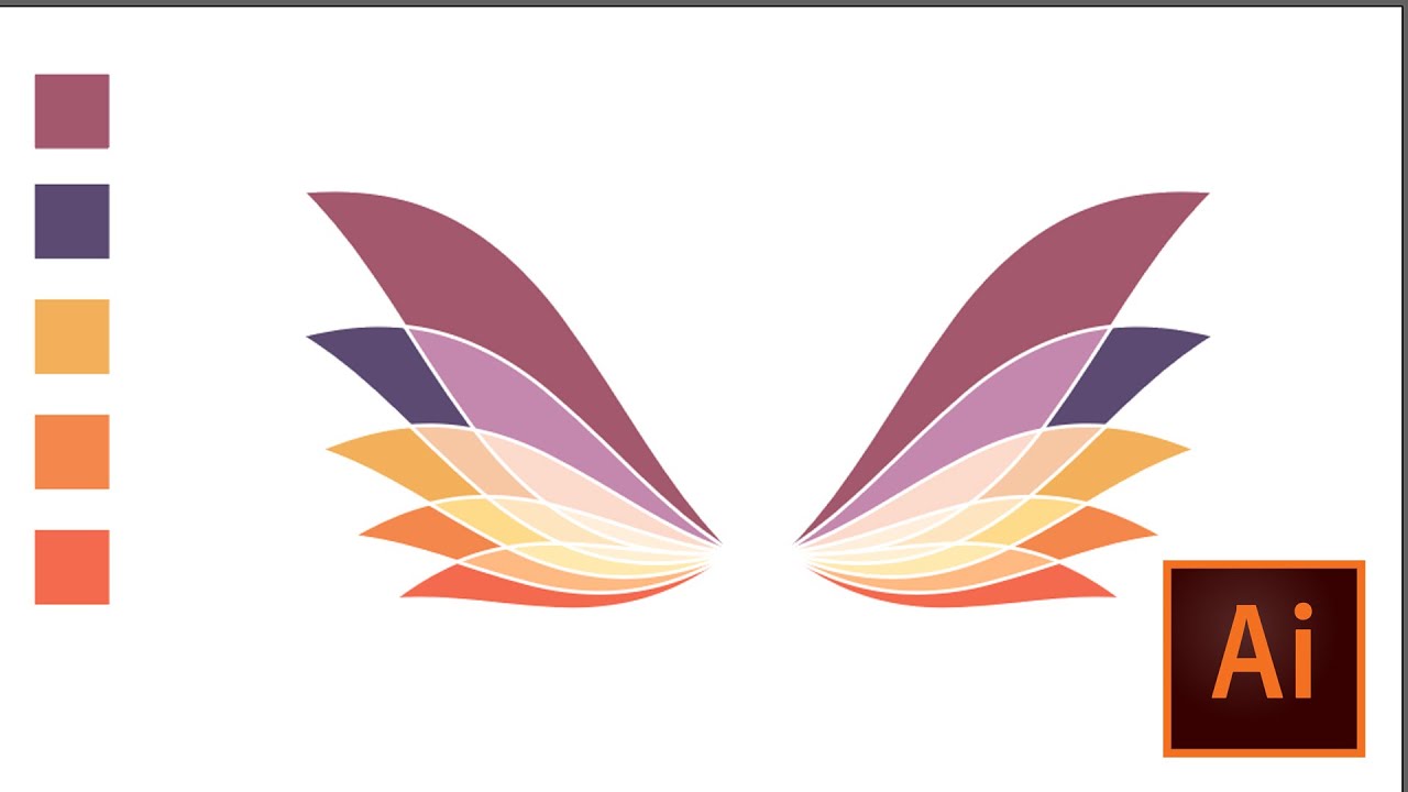 How to create simple wings in Adobe Illustrator