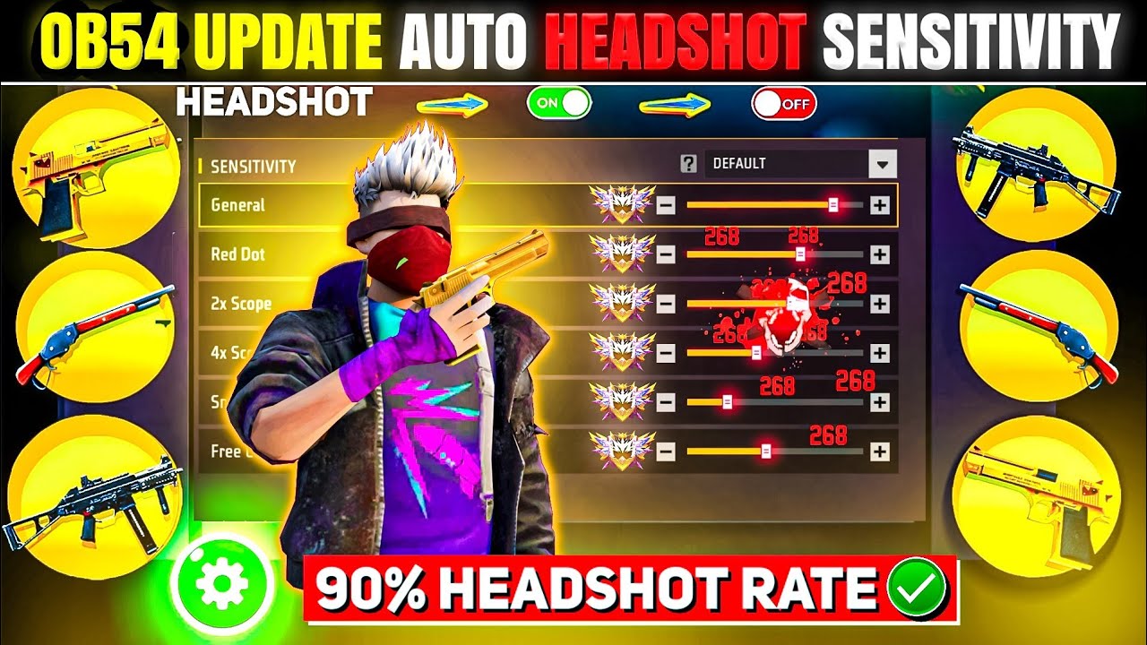 Free Fire Auto Headshot Trick 2026 Sensitivity | 2gb, 4gb, 6gb Ram Headshot Sensitivity Setting