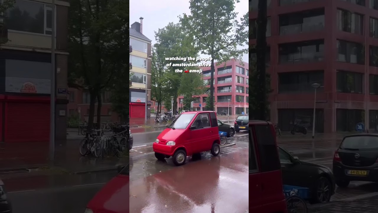 🚗 POV: You&rsquo;re in Amsterdam and the cars look like emojis.  Tiny cars, big energy.  Europe&rsquo;s microca