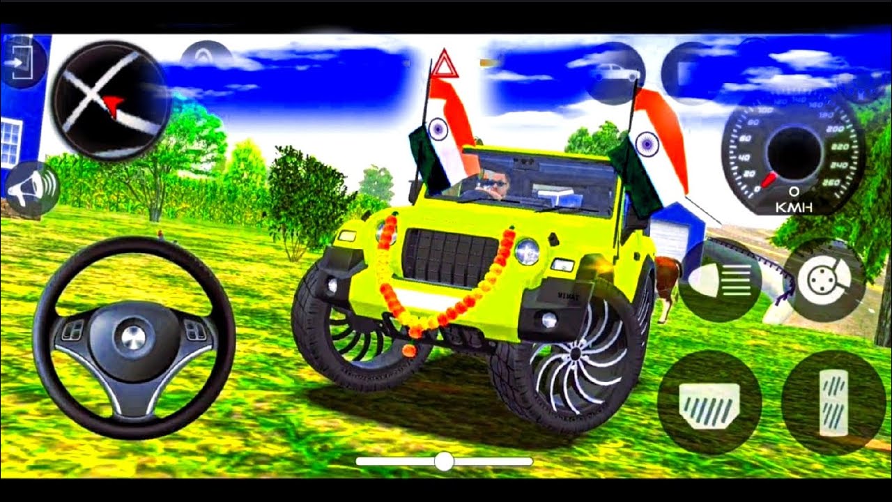 Modified Mahindra Thar😈Games:India Yellow Thar (Gadi Wala Games) Car Game Android Game - #2026