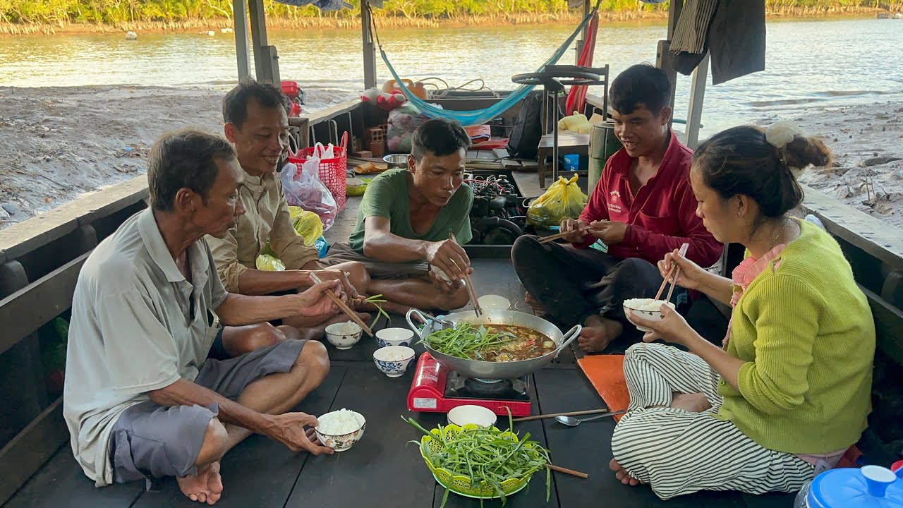Cửa Biển Định An / Thủ thách 24h Săn bắt nấu ăn ngủ lại một đêm VXĐ Phần 1 