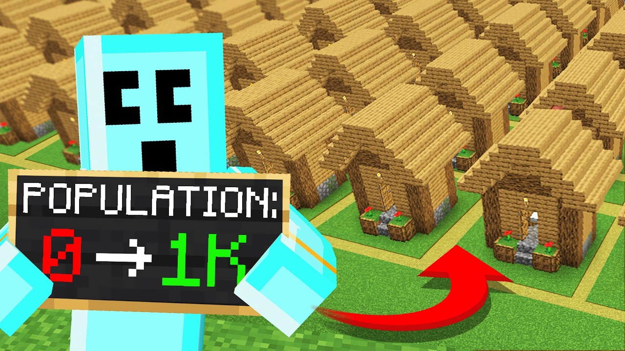 Minecraft but I Open a Village