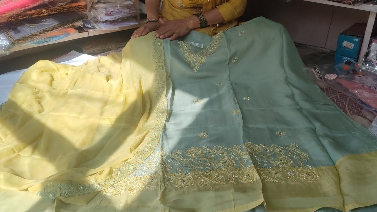 Bikul different degin me ...party wear suit ..9996178325