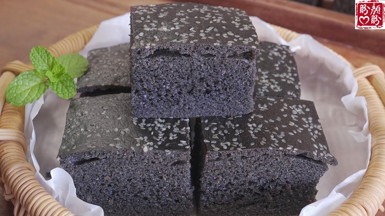 黑芝麻马拉糕的家常做法，非常的简单，松软细腻Q弹！营养健康又美味！Black Sesame Mara Cake。