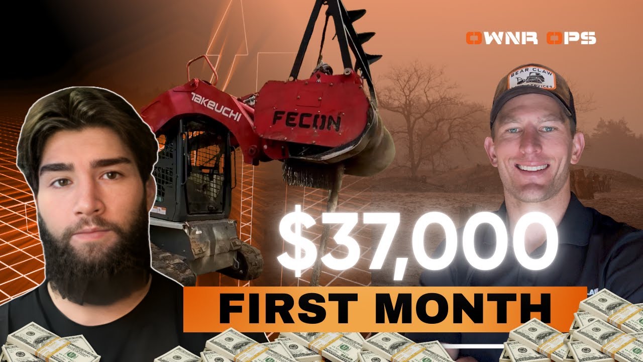 How This 19 YR Old Made $37k Month 1 of Land Clearing Startup