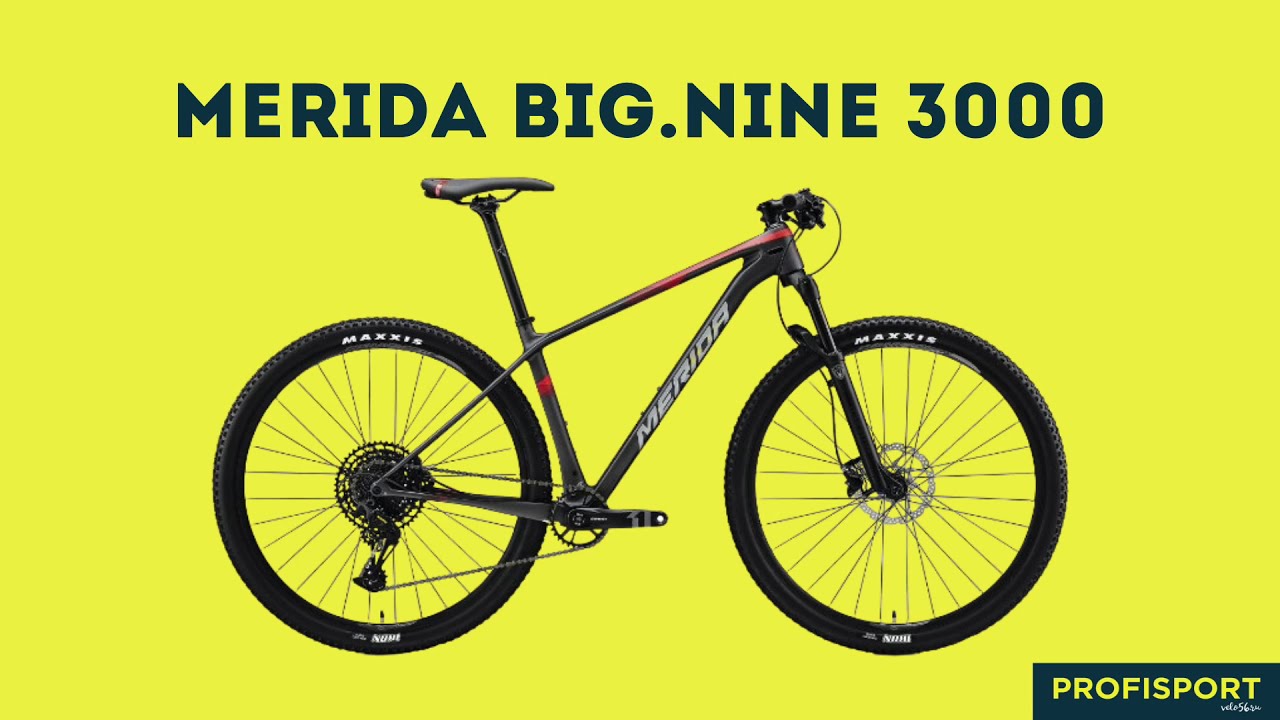 MERIDA BIG NINE 3000 MATTANTHRACITE:RED