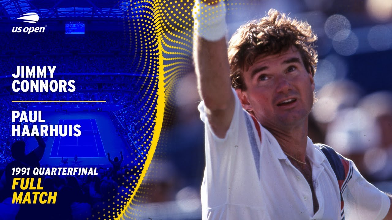 Jimmy Connors vs. Paul Haarhuis Full Match | 1991 US Open Quarterfinal
