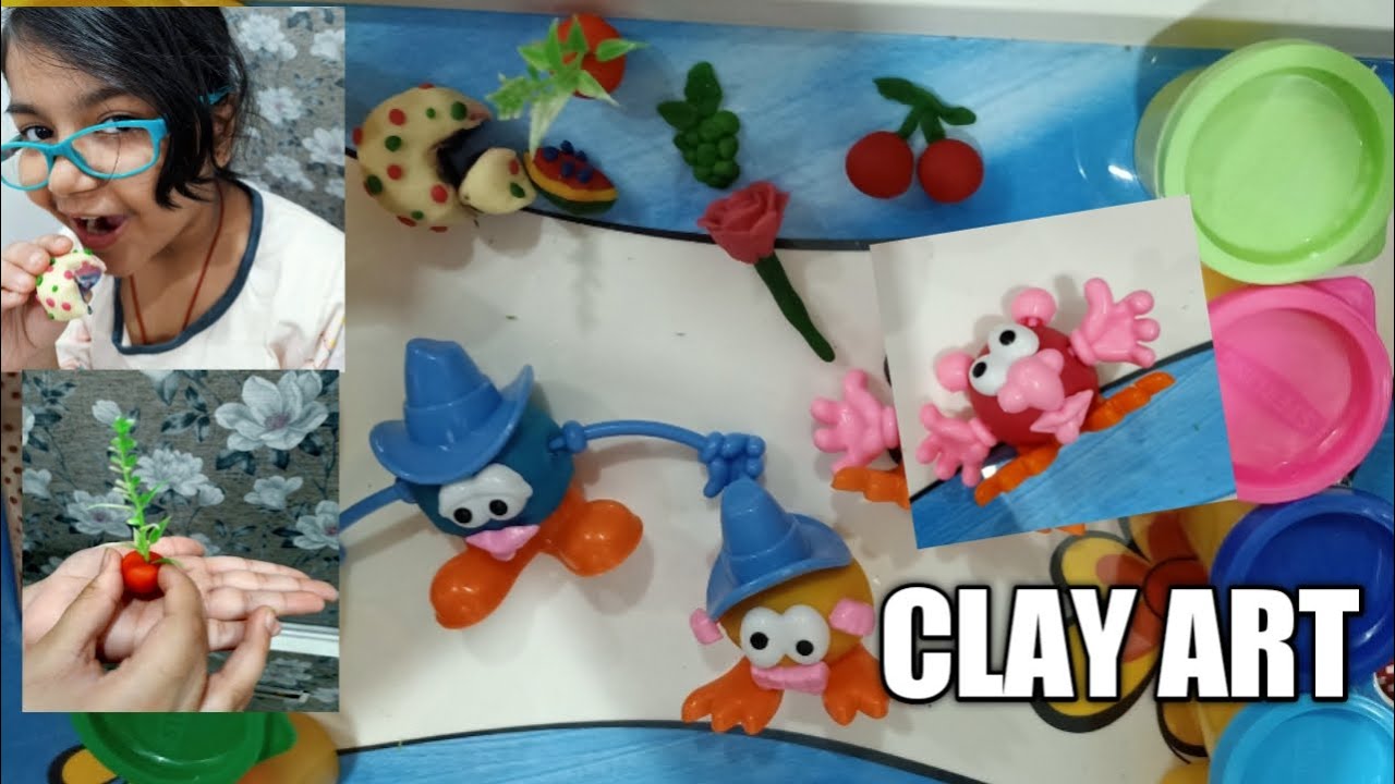 CRAFT CLAY| MODELLING CLAY|# DIY CLAY IDEAS| PLAY DOUGH |ART FOR KIDS | CLAY ART FOR KIDS |TUKTUKIDS