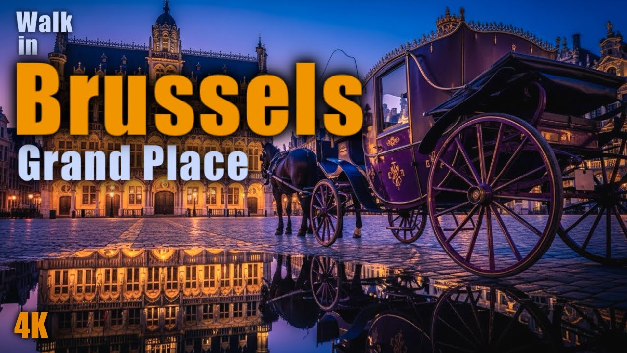 Brussels Belgium Walking Tour 2025 🇧🇪 | Grand Place at Its Best (4K HDR)
