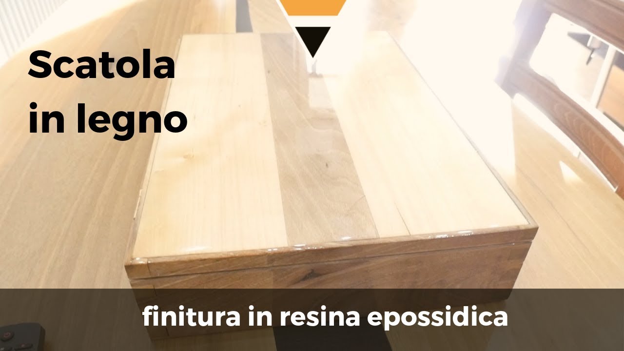 Scatola in legno con finitura in resina epossidica -  Fai da te