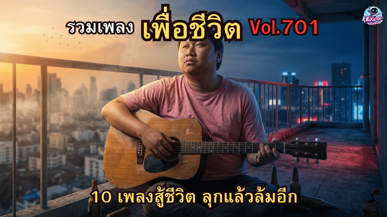 รวมเพลงเพื่อชีวิต Vol.701 🌅🍺 จากคืนเศร้าสู่รุ่งสว่างแล้วกลับมาเมา | 10 เพลงสู้ชีวิต ลุกแล้วล้มอีก