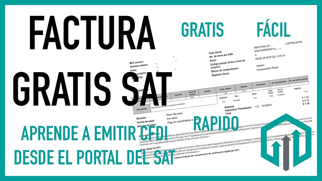 Como hacer una FACTURA electrónica 3.3 GRATIS SAT 2020 👈