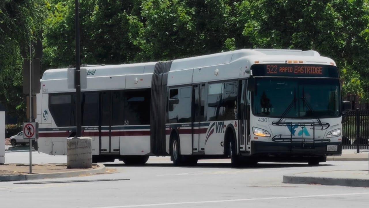 OLD LIVERY | Santa Clara VTA 2014 New Flyer XDE60 #4301 | Route Rapid 522 to Palo Alto