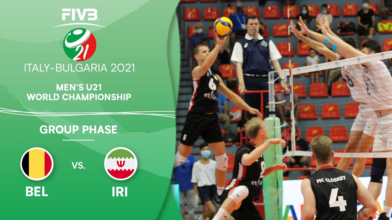 BEL vs. IRI - Pre-Round | Men's U21 Volleyball World Champs 2021