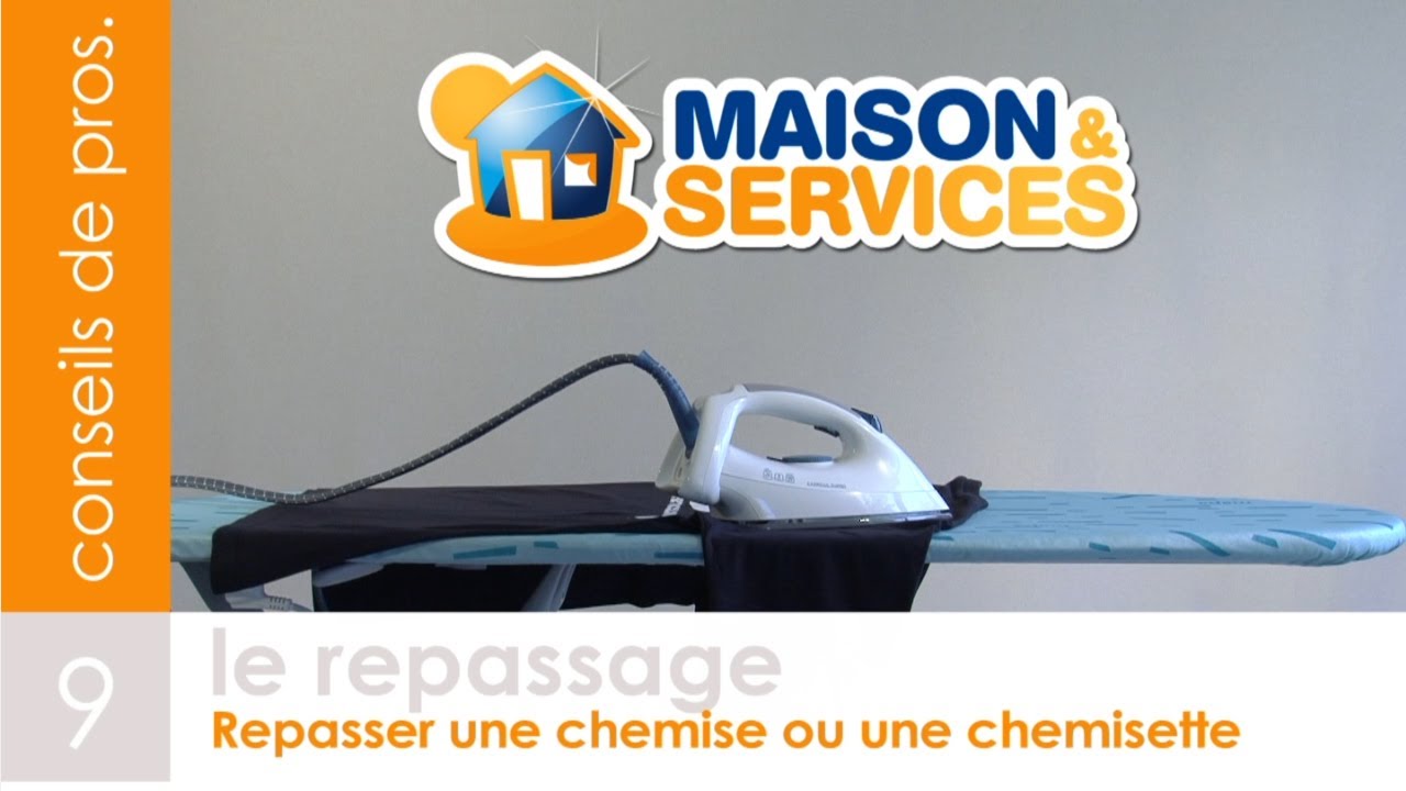 Repasser et plier une chemise ou une chemisette - Vidéo n° 9