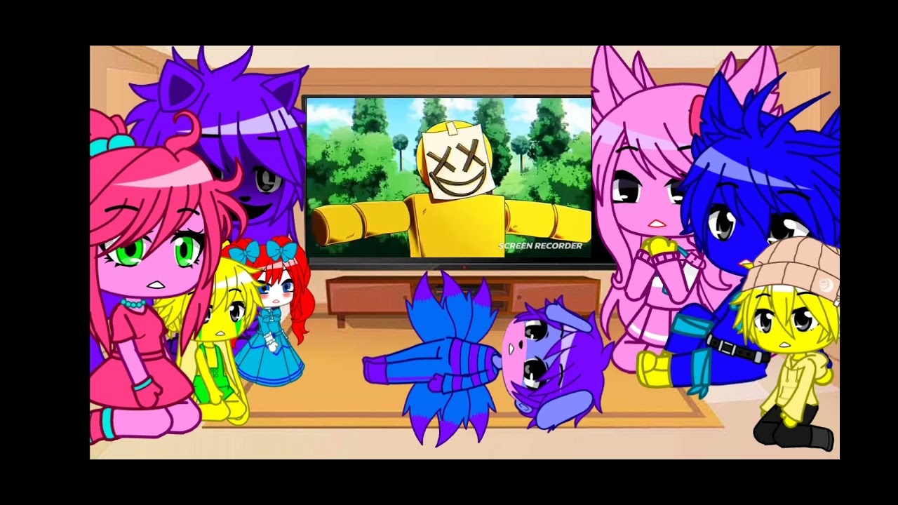 Poppy Playtime react to i'm not a monster part 2 final || Au || Gacha Club