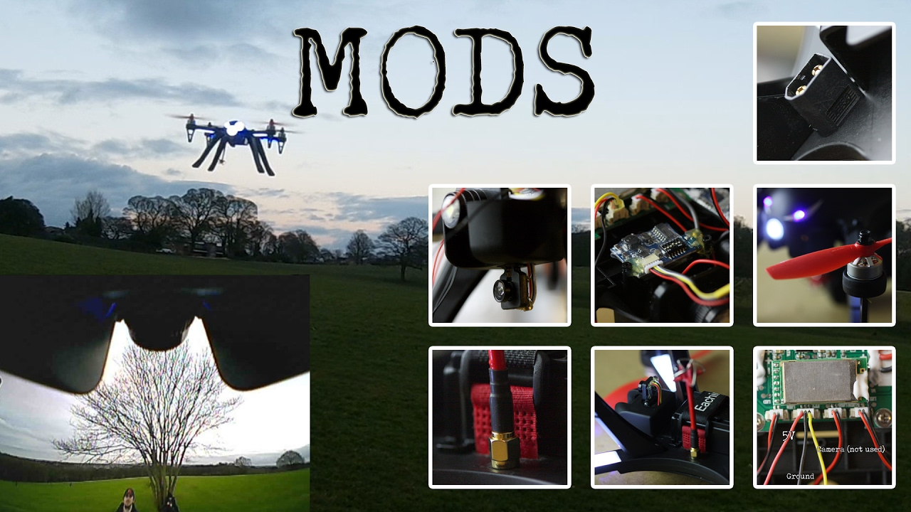MJX Bugs 3 - FPV, Lipo and LED Mods - 3s lipo and 6045BN tests - Los and FPV (Jello Free)