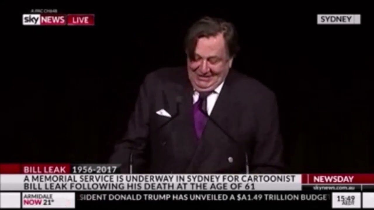 BARRY HUMPHRIES AT BILL LEAK MEMORIAL