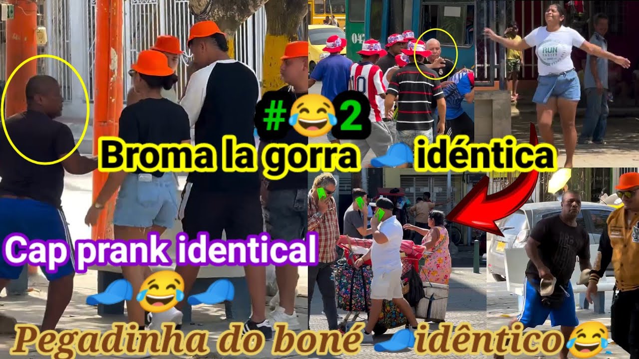 Broma la gorra 🧢id&eacute;ntica parte 2  / Pegadinha do bon&eacute; 🧢id&ecirc;ntico😂 / Cap prank identical
