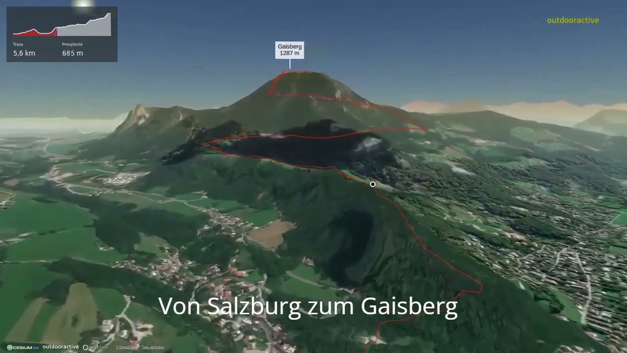 Salzburg - Gaisberg ∆ hiking trails ∆ 3d-trail.com/austria/