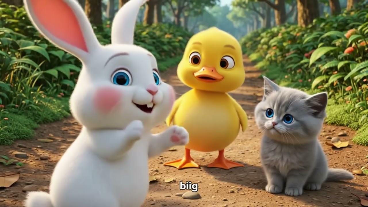 The Jungle Adventure: Rabbit, Duck, and Cat