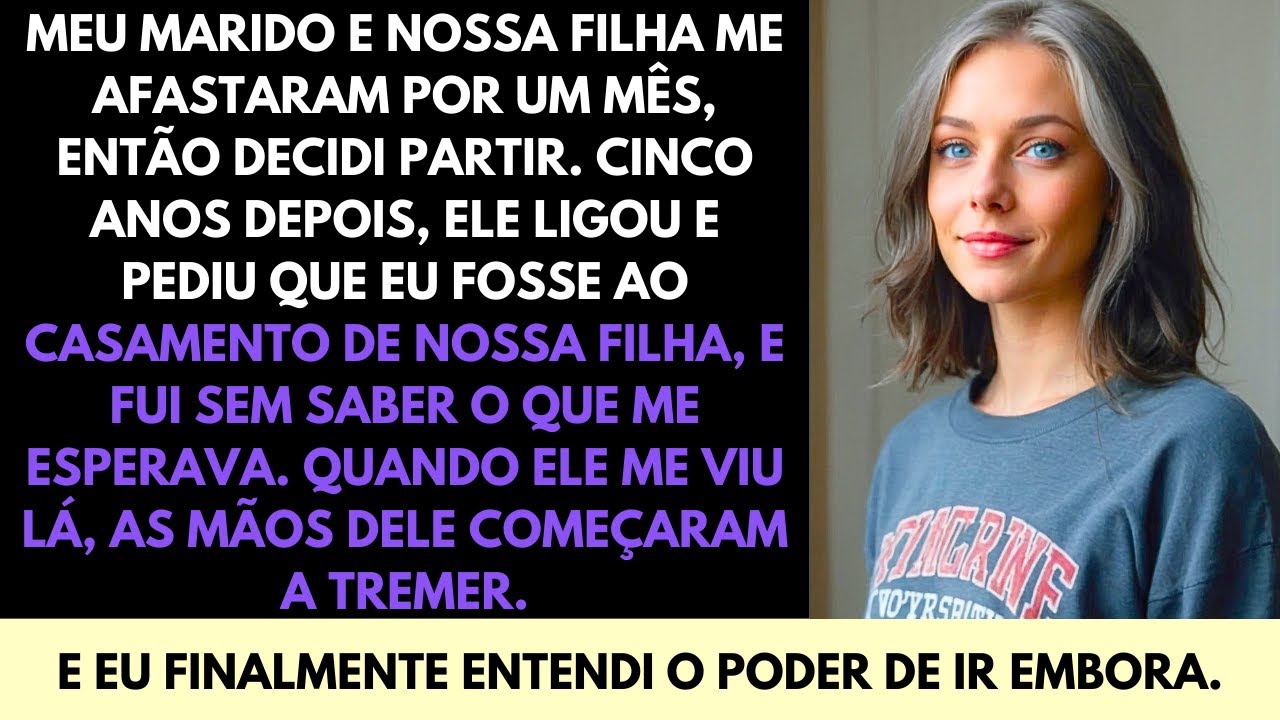 Meu Marido e Minha Filha Me Apagaram—5 Anos Depois Entrei no Casamento de Luxo Dela e Ele Tremou