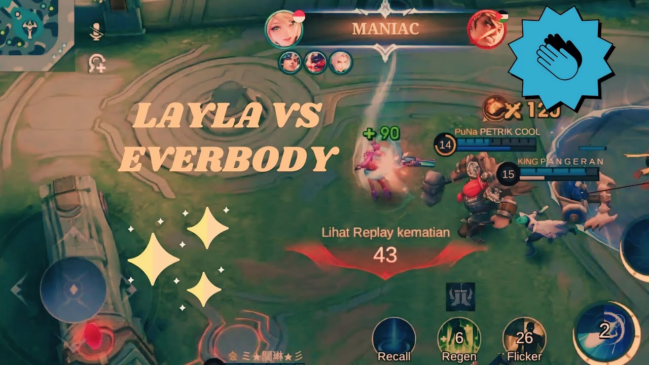 PAKE LAYLA DI LATEGAME JADI BRUTAL!!!!! MOBILE LEGEND!!!! 