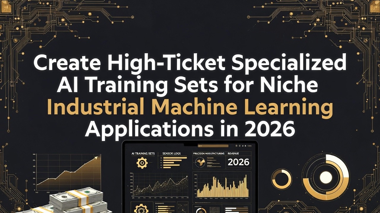 Create High-Ticket Specialized AI Training Sets for Industrial Machine Learning #AITrainingData