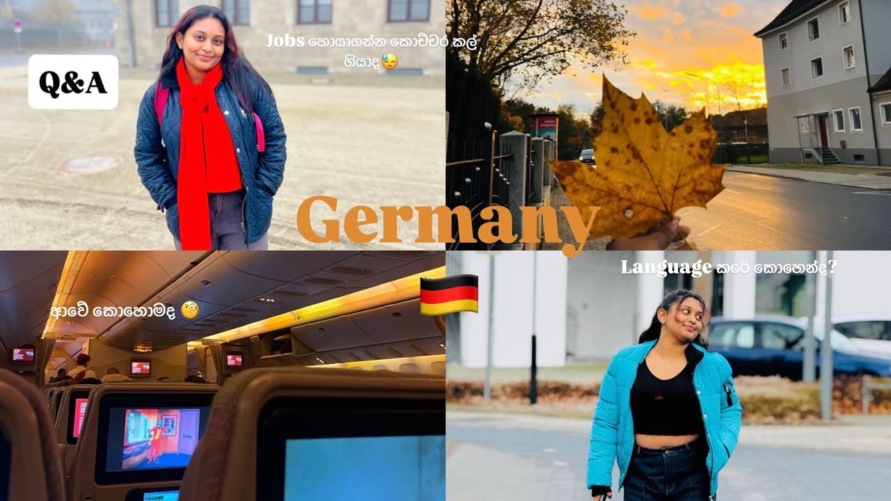 ප්&zwj;රශ්න ඔක්කොටම උත්තර🧐 Language කරේ කොහොමද | jobs හම්බෙනවා අඩුද😣 All about Germany 🇩🇪💕