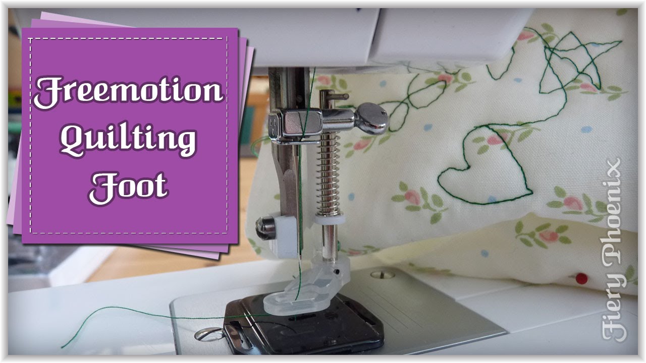 How to Use a Quilting Foot:: by Babs at Fiery Phoenix
