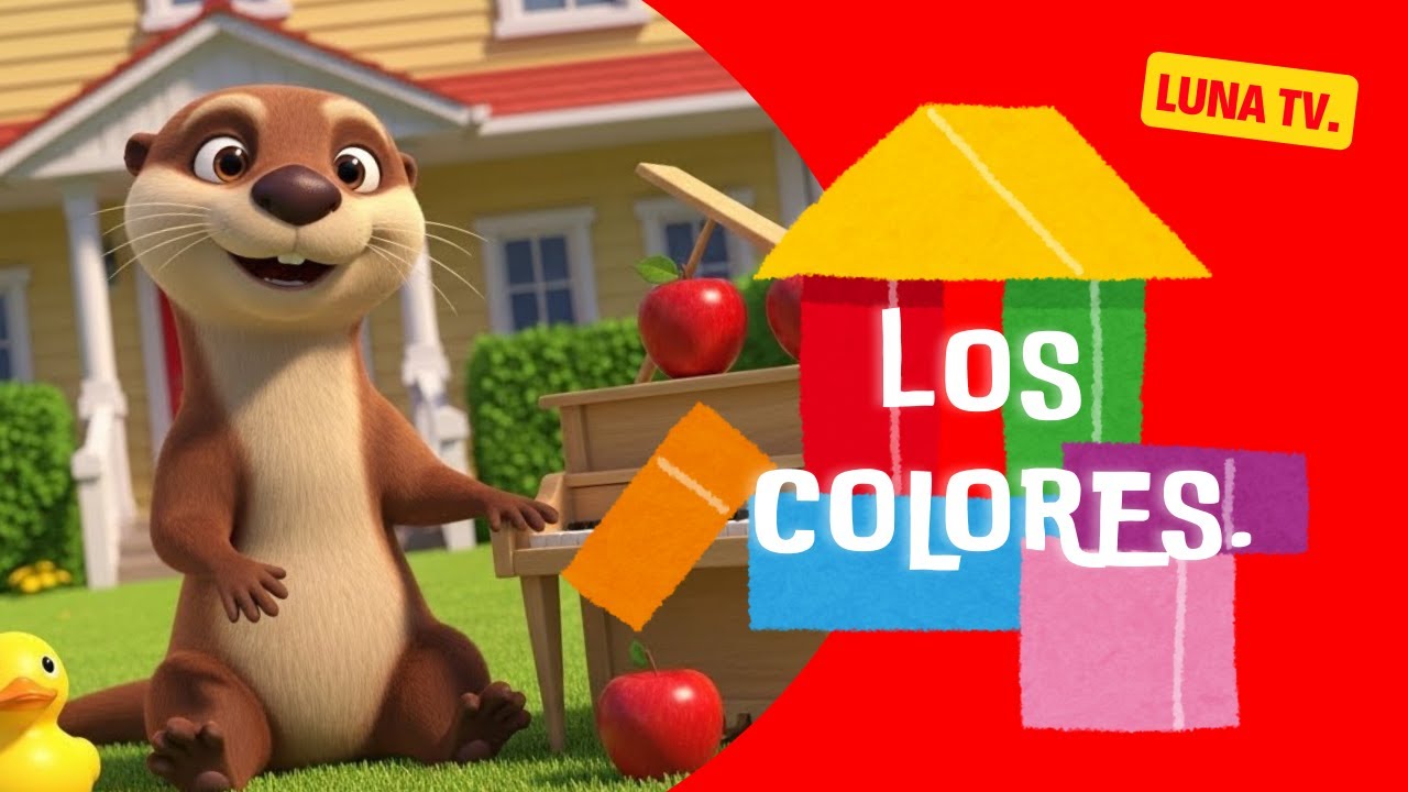 Canciones infantiles - Los colores - El patio de mi casa - Luna Tv.