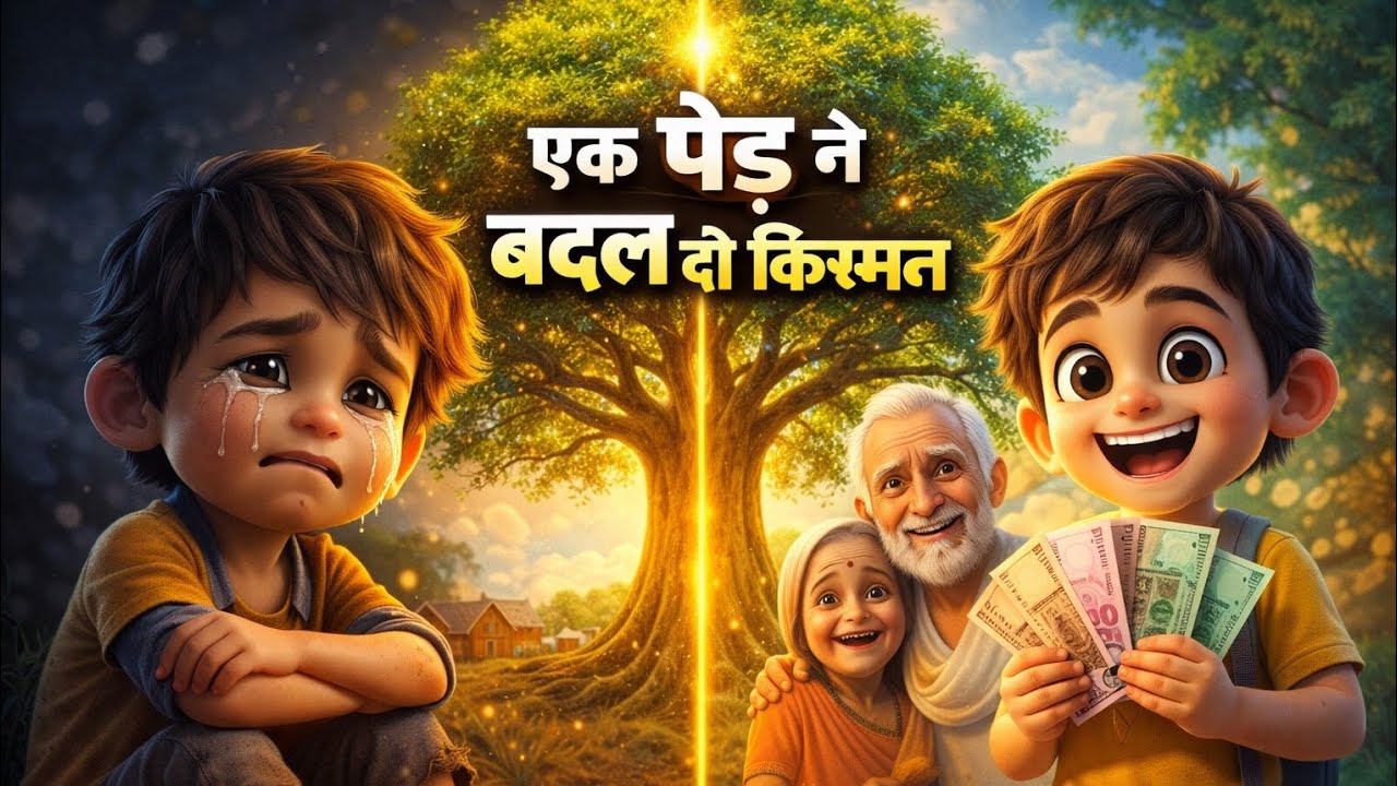 एक पेड़ ने बदल दी अनपढ़ बच्चे की किस्मत |गरीबी से उम्मीद तक | Emotional Village Story