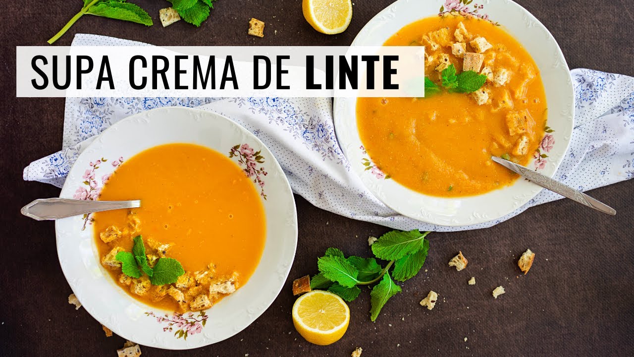 Simplă și consistentă - rețeta de supă cremă de linte roșie