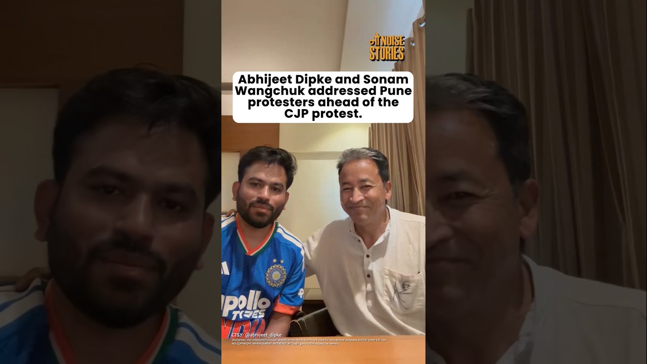 Sonam Wangchuk and Abhijeet Dipke Address Pune Ahead of CJP Protest