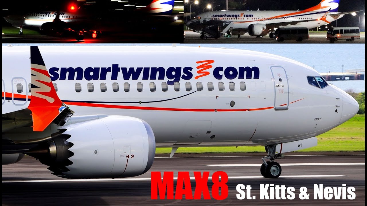 Flying 5 hours 33 Minutes From The Azores, Smartwings 737 Arrives In St. Kitts, Departs For Mexico.