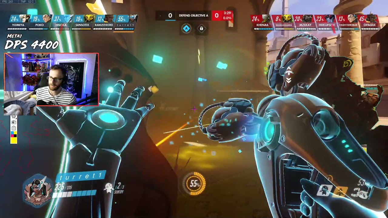 4400+ SR Symmetra Gameplay Breakdown: META1OW on Anubis