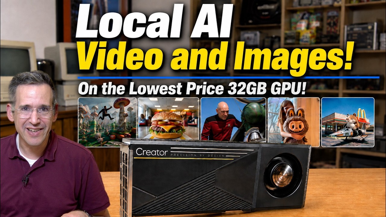 Local AI Video and Image Generation on the Intel's Low Cost 32GB GPU!