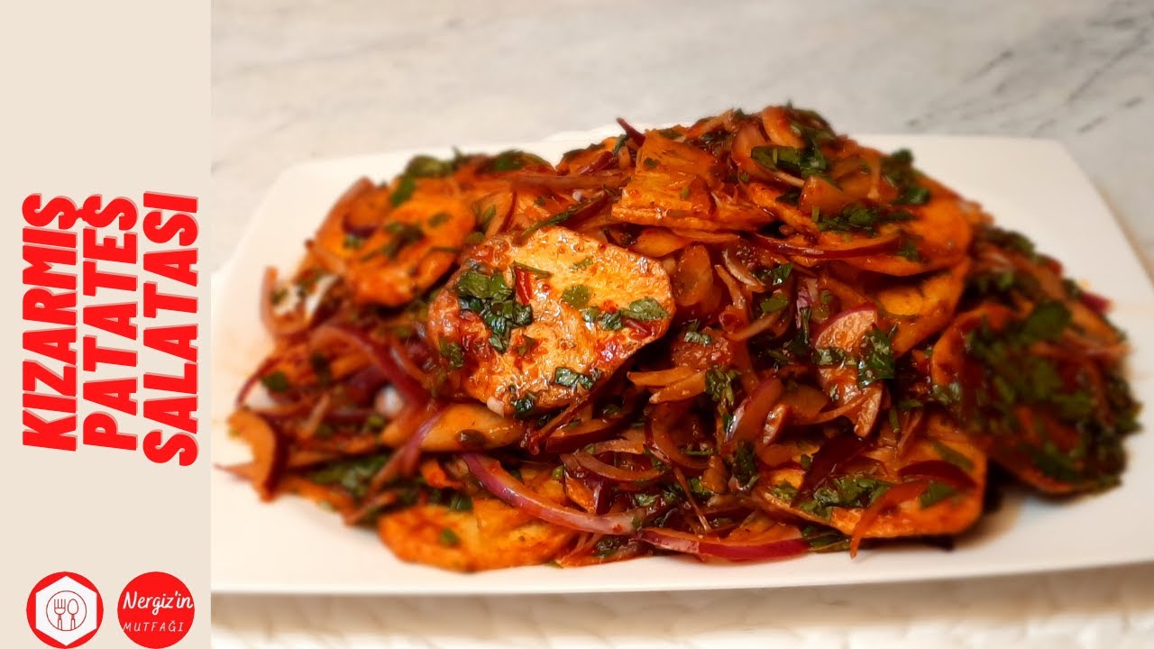 KIZARMIŞ PATATES SALATASI TARİFİ | NASIL YAPILIR
