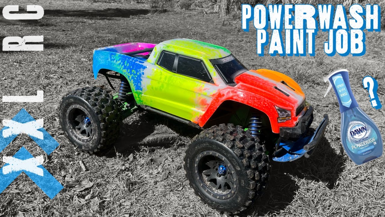 Покраска Dawn Powerwash с помощью Traxxas ProGraphix Custom R/C Paint на кузове X-MAXX | XXL RC