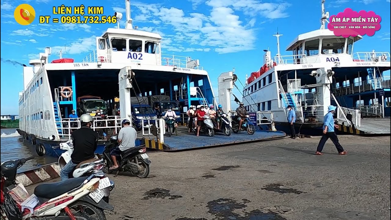 Phà An Hòa, Trên Dòng Sông Hậu, An Giang