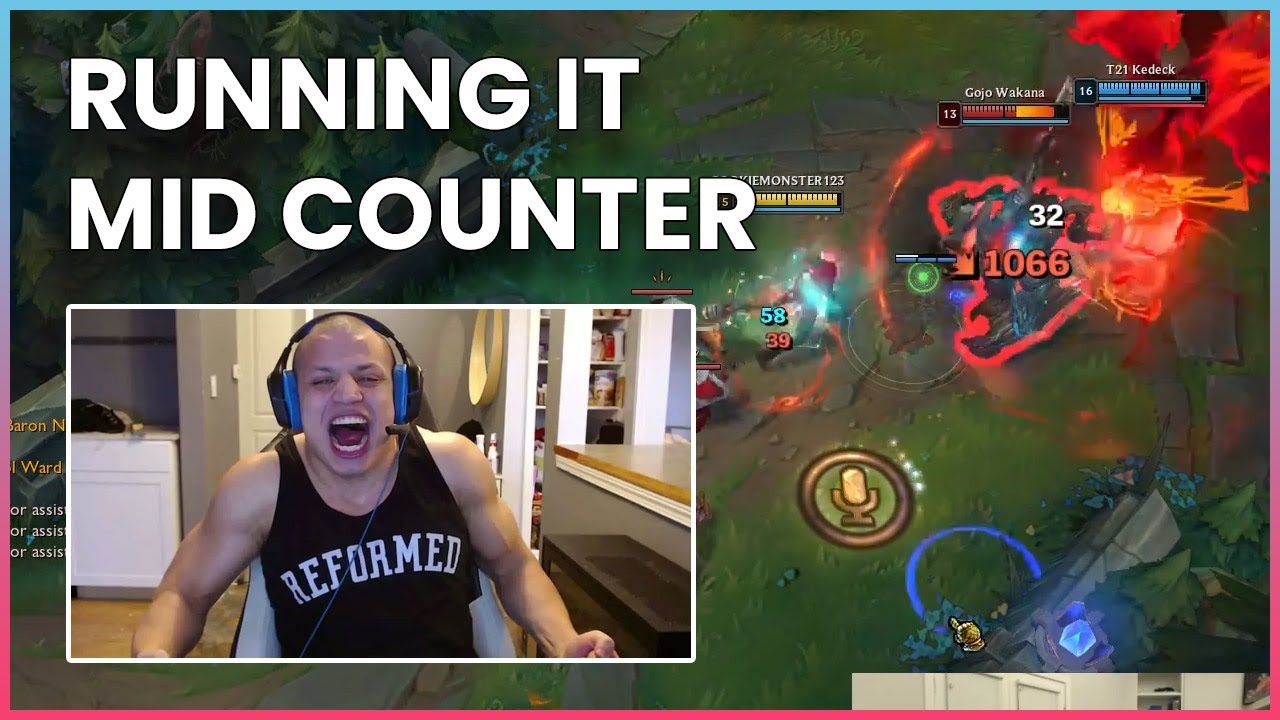 Tyler1's teammate running it down mid